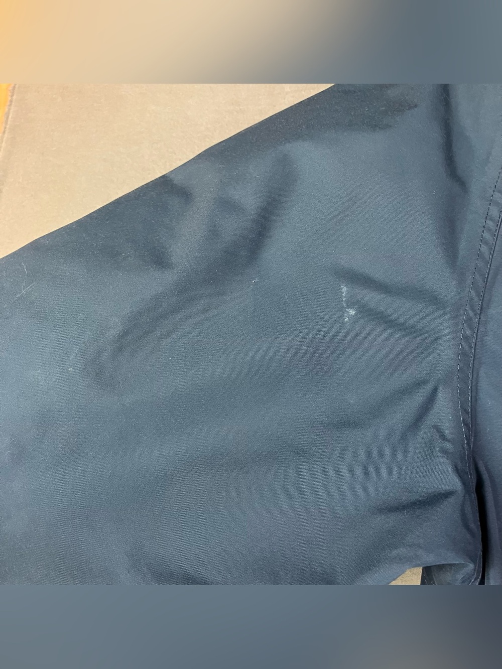LL Bean Maine Wardens Parka Goose Down Gore Tex Jacket Men Small Blue Zip Button - Picture 13 of 16